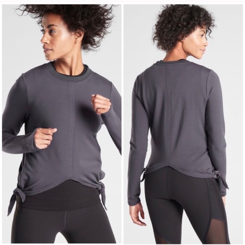 Brand New Athleta Samsara Side Tie Sweatshirt